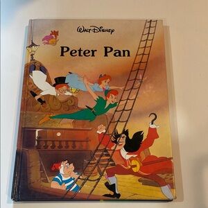 VINTAGE Disney Peter Pan Hardcover Book